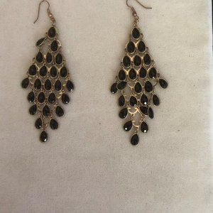black and gold dangles